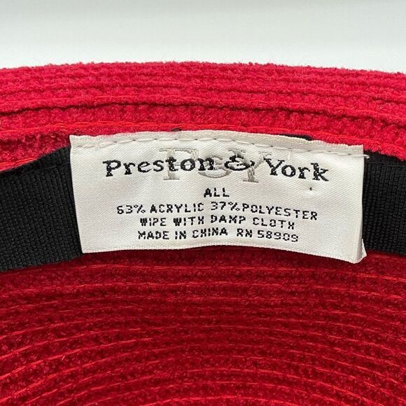 Preston & York red Elegant Hat with a bow - Picture 6 of 7